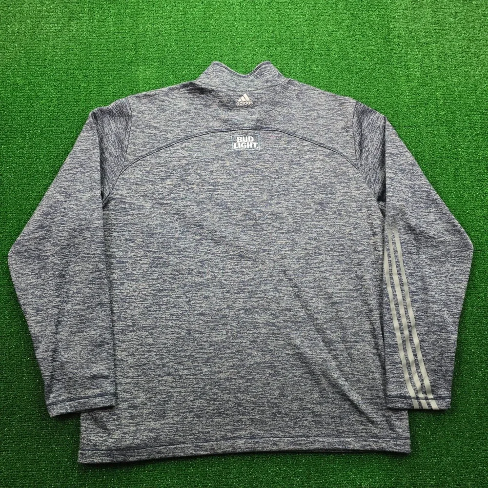 St Louis Blues Quarter Zip Pullover Mens XL Adidas 2019 Stanley Champions Hockey
